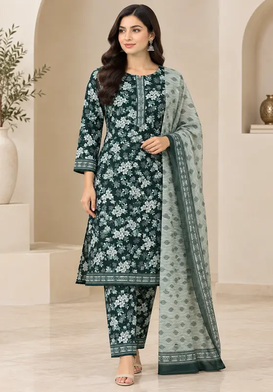 3 PIECE PRINTED LAWN