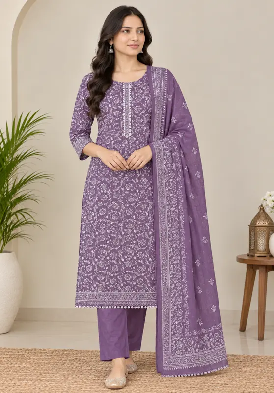 3 PIECE PRINTED LAWN