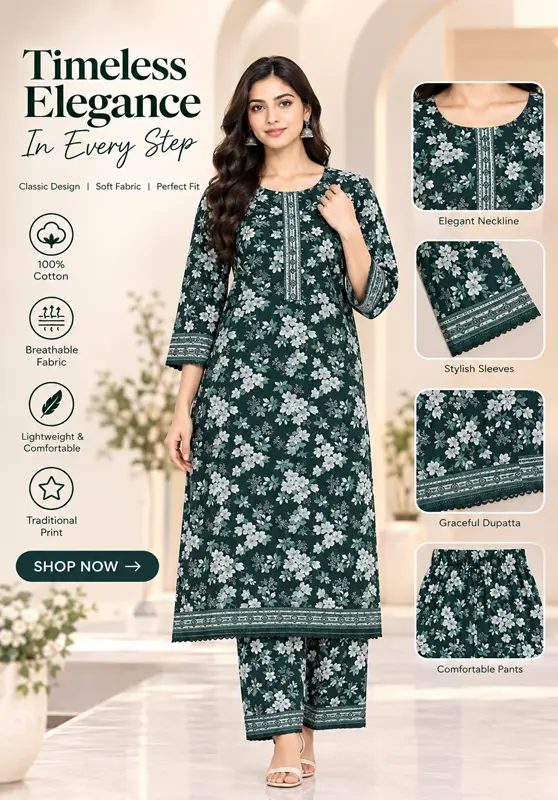 2 PIECE PRINTED LAWN